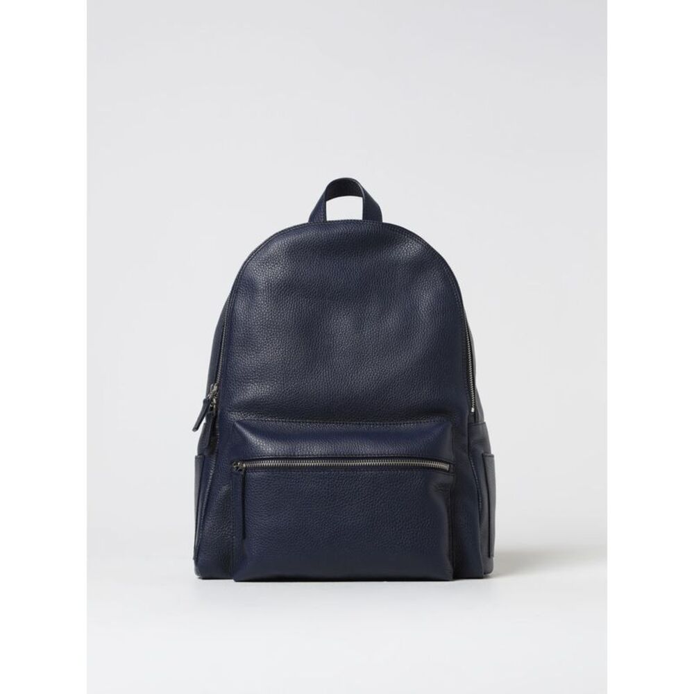 Orciani Men Orciani Laio Micron Hammered Leather Backpack